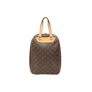 LOUIS VUITTON Monogram Excursion Shoe Bag Brown